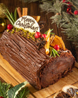 Chocolate Hazelnut Crunch Yule Log