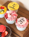 Pink Hearts Cupcakes