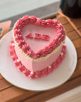 Heart Shaped Vintage Pearl Cake