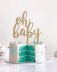 Watercolour Gender Reveal Cake